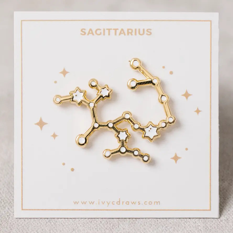 Zodiac Constellation Enamel Pin