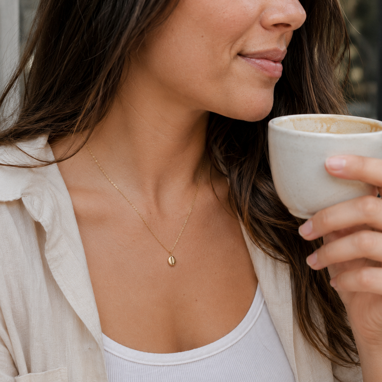 Coffee Bean Necklace