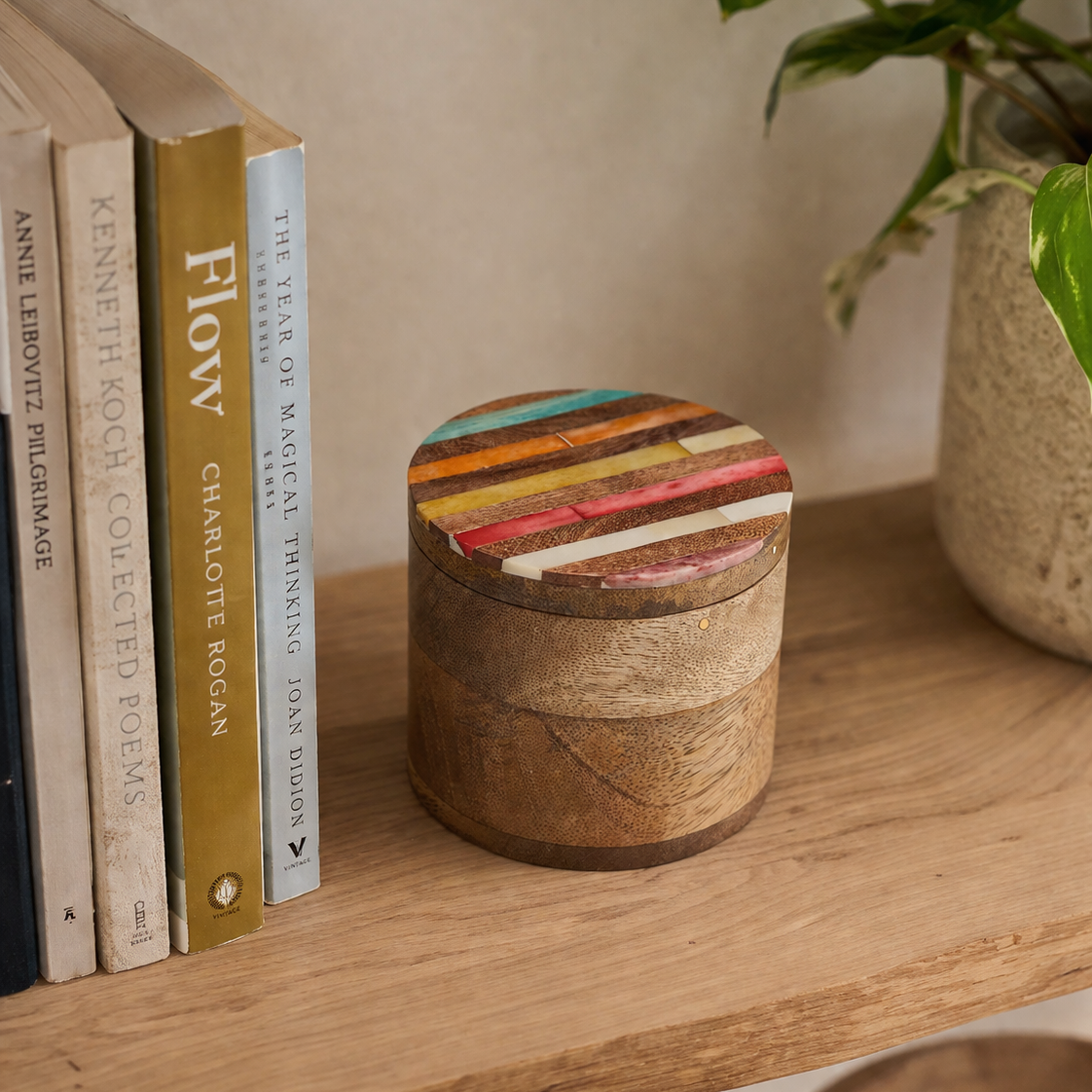 Colourful Wooden Keepsake Box