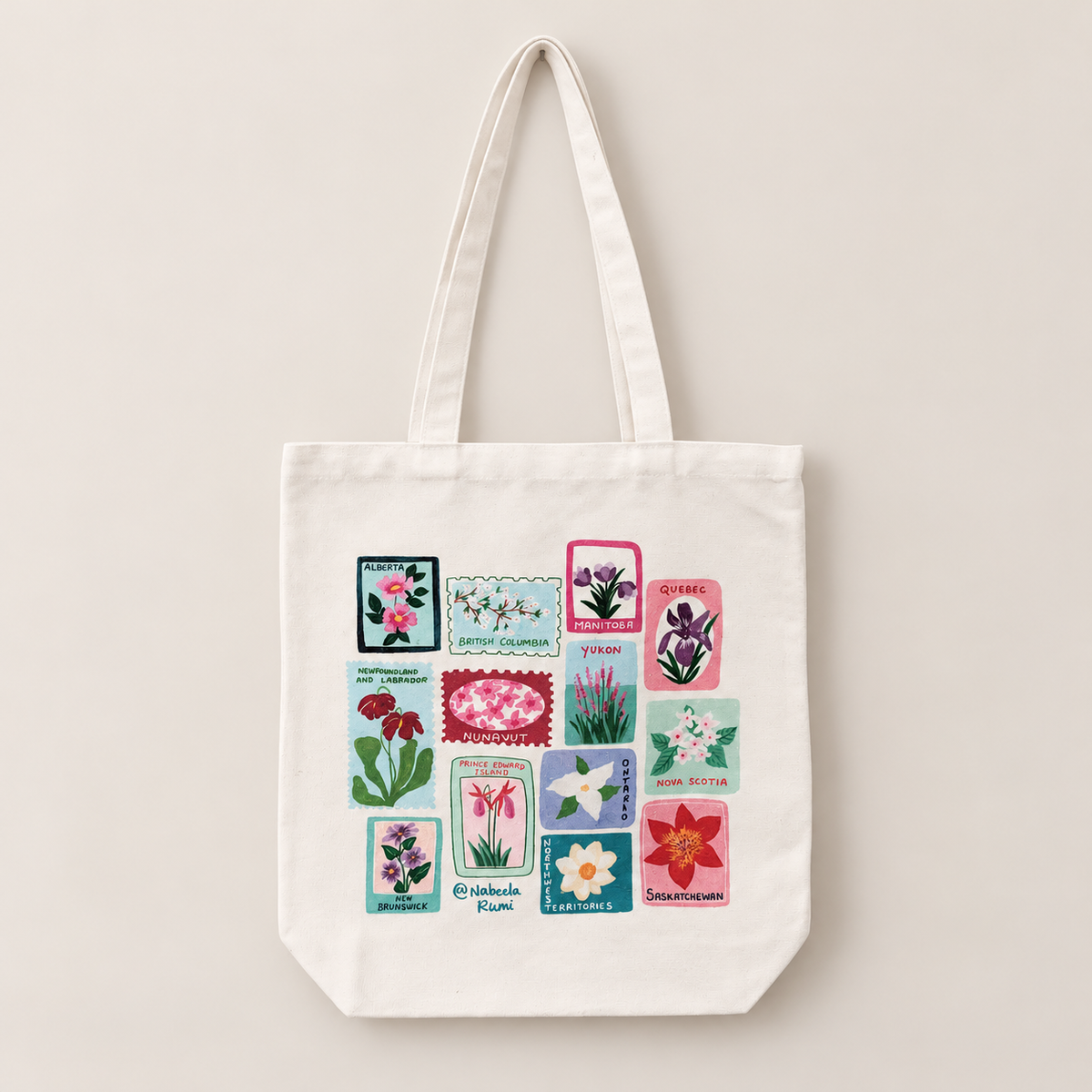 Canadian Provincial Flowers Tote Bag