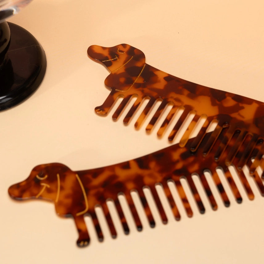 Tortoiseshell Dachshund Hair Comb