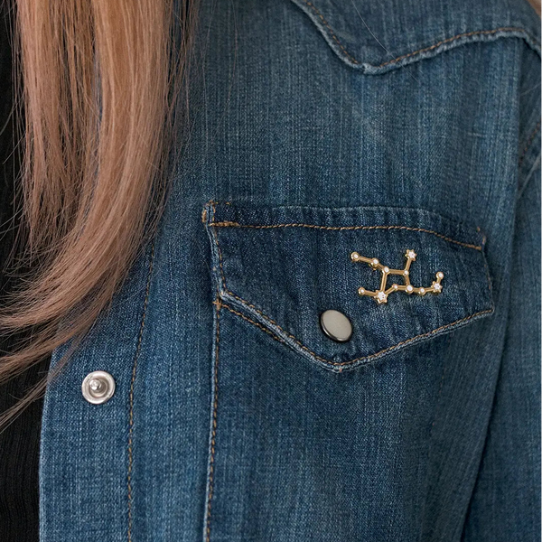 Zodiac Constellation Enamel Pin
