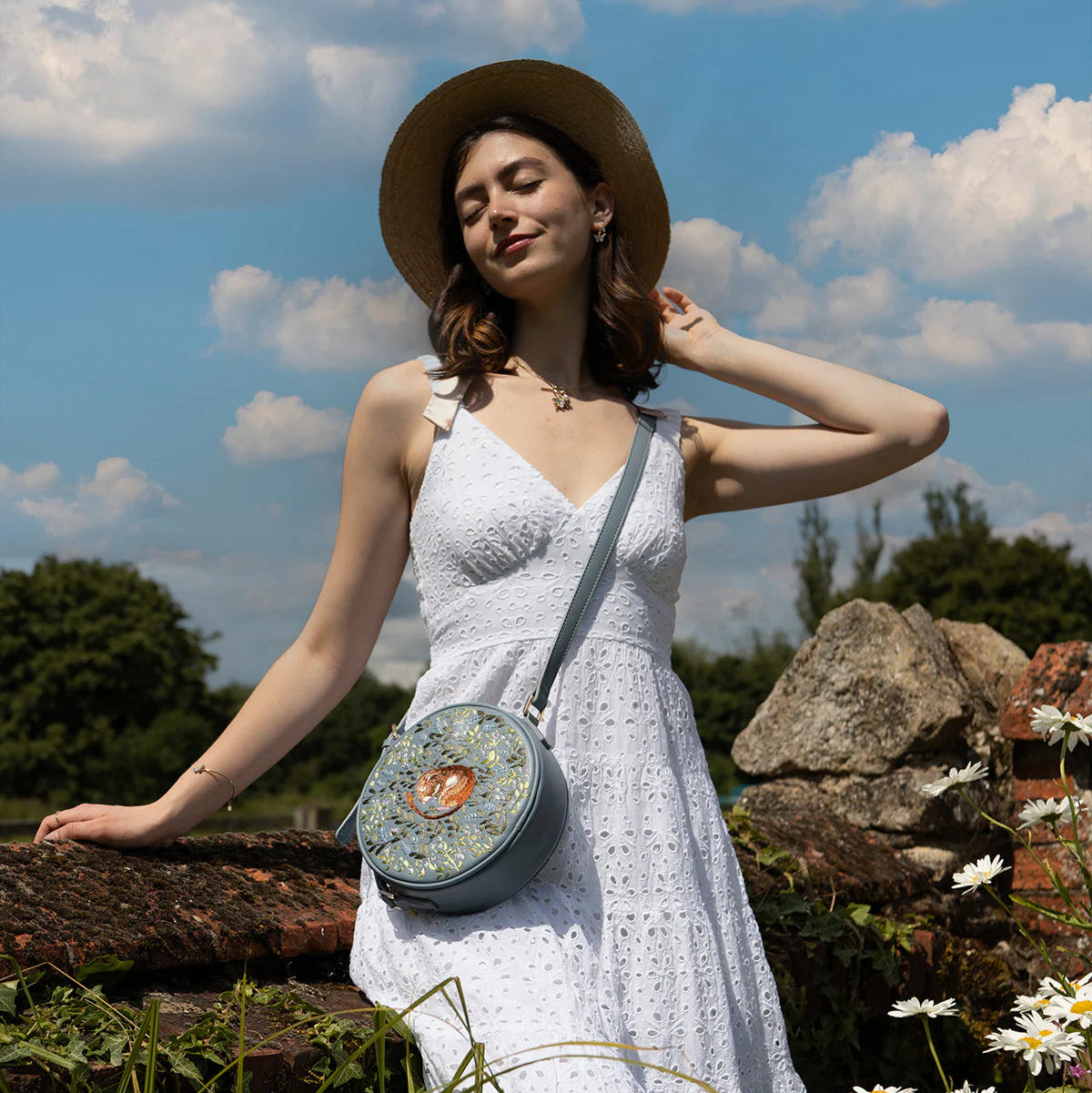 Dormouse Embroidered Purse | Fable England