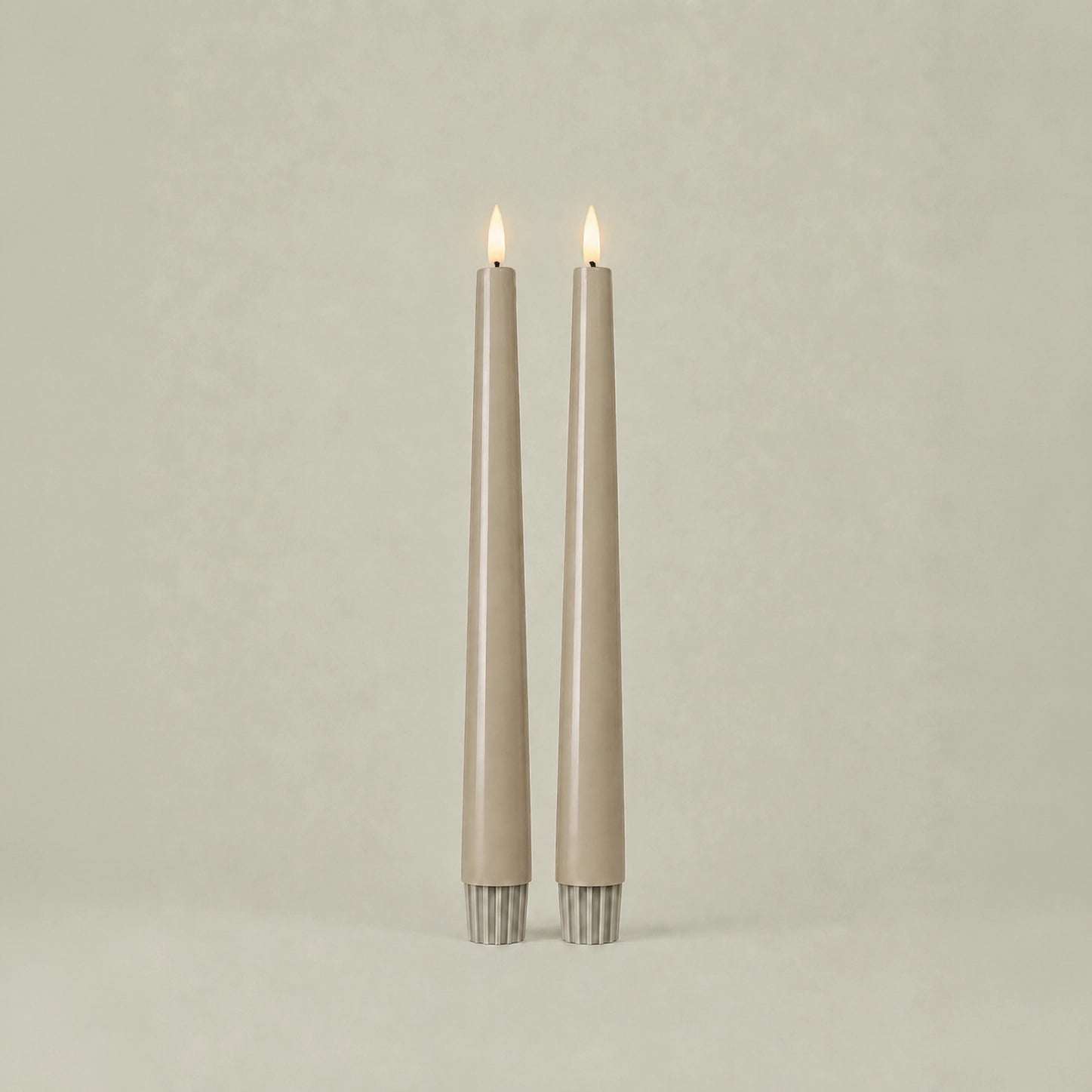 Stone LED Wax Taper Candles
