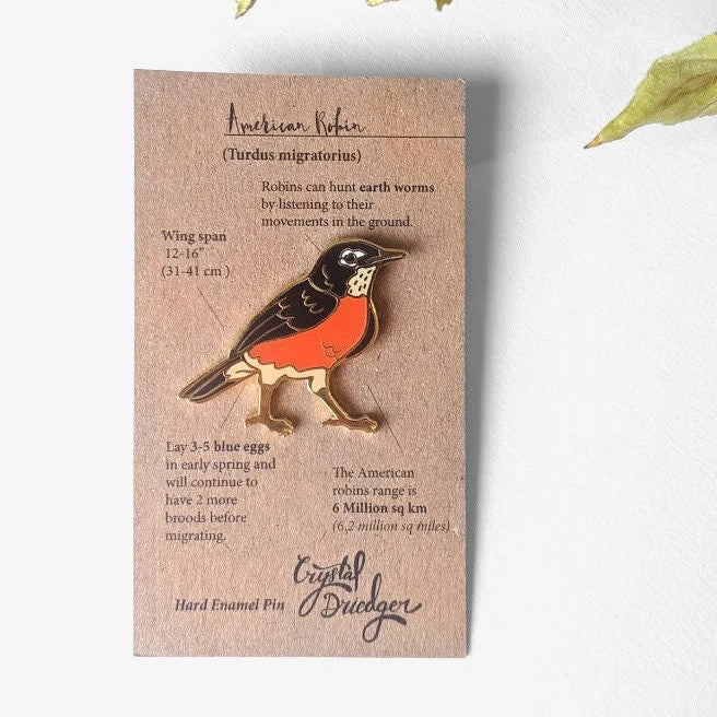 American Robin Enamel Pin