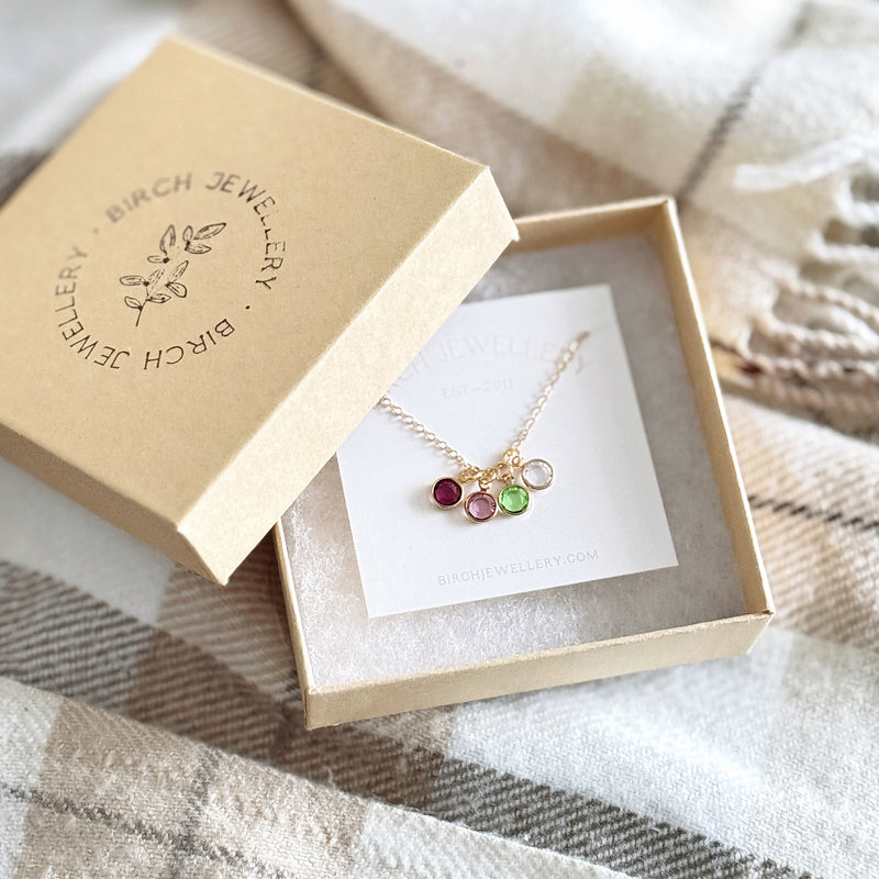 Family Birthstone Necklace