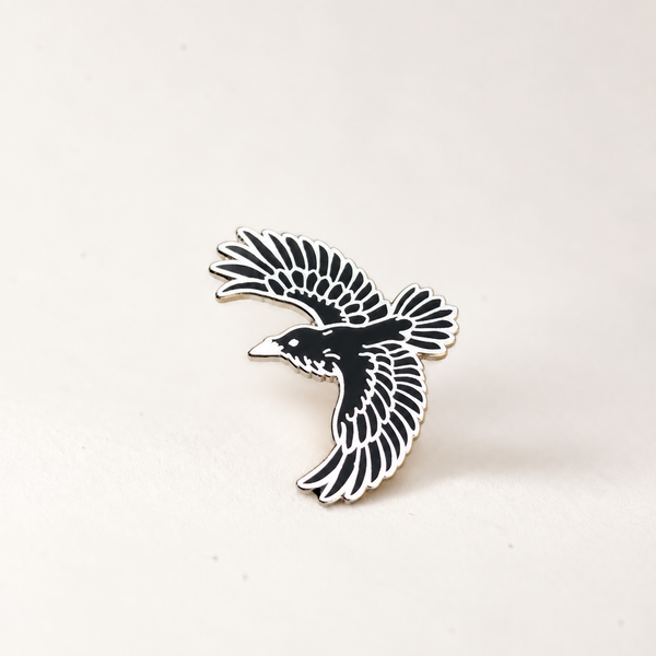 Raven Enamel Pin