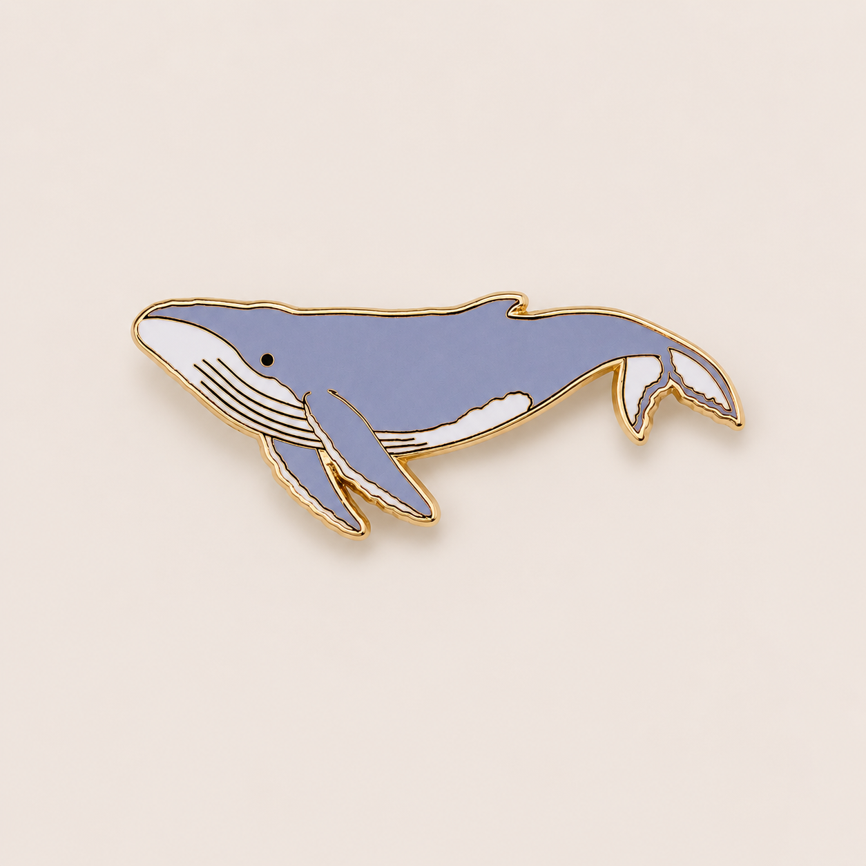 Humpback Whale Enamel Pin