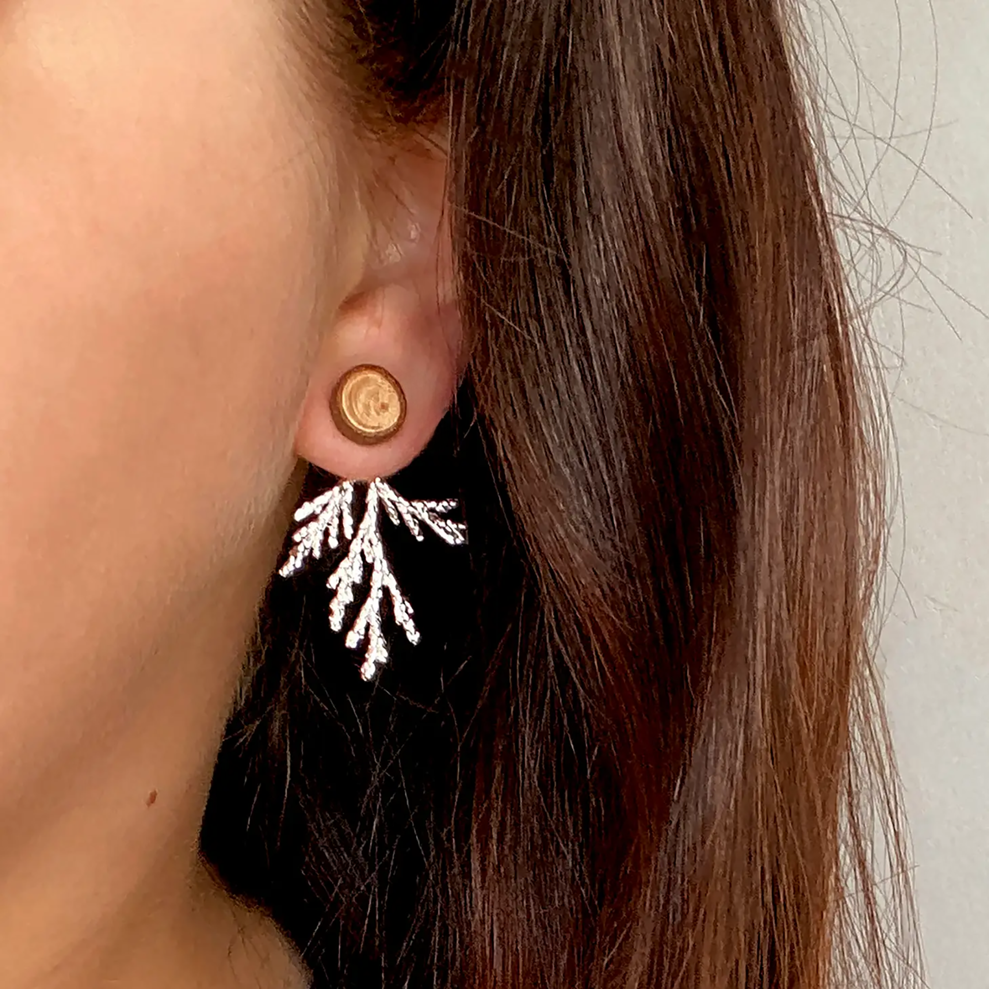 Juniper Branch Ear Jackets