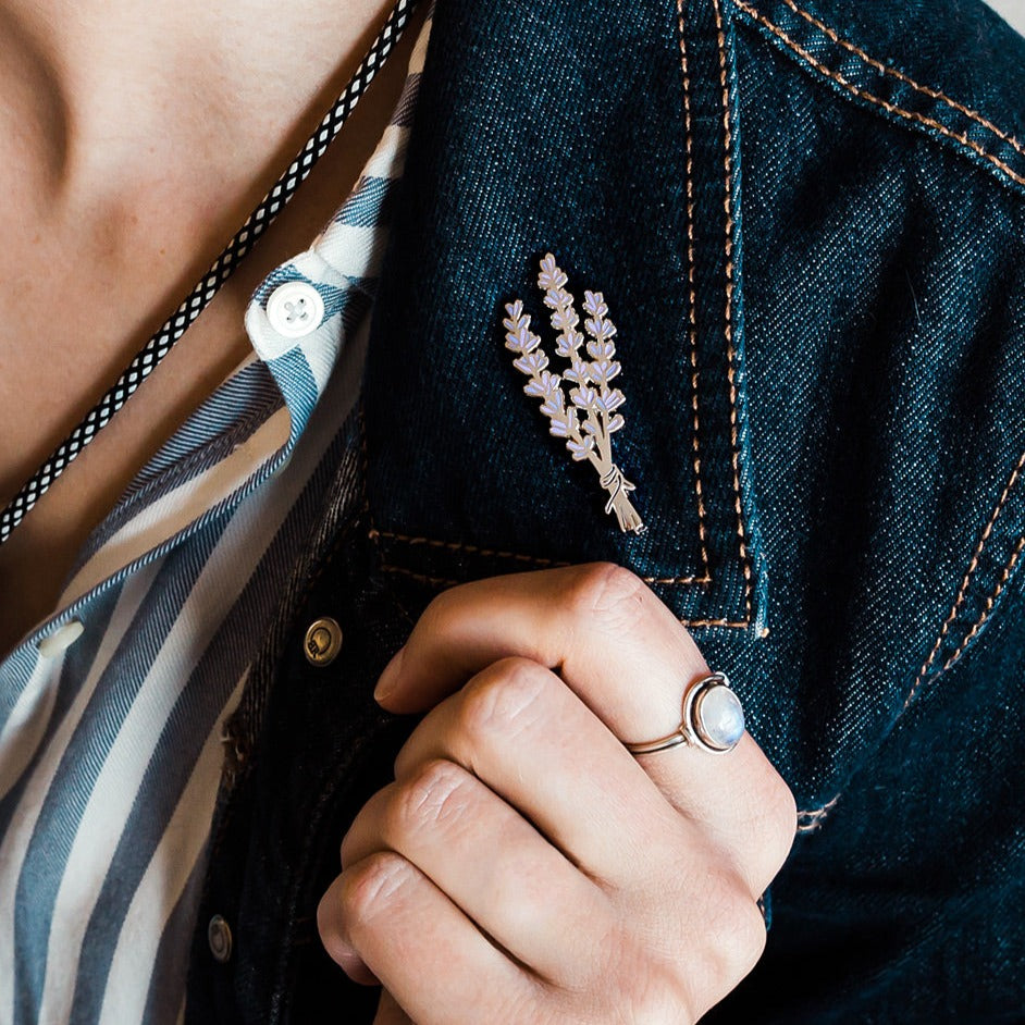 Lavender Enamel Pin
