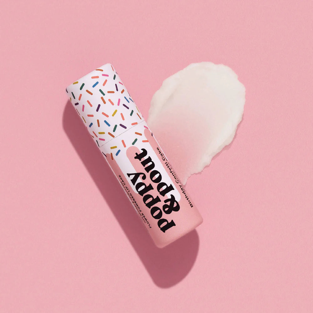 Pink Birthday Confetti Cake Lip Balm | Poppy & Pout