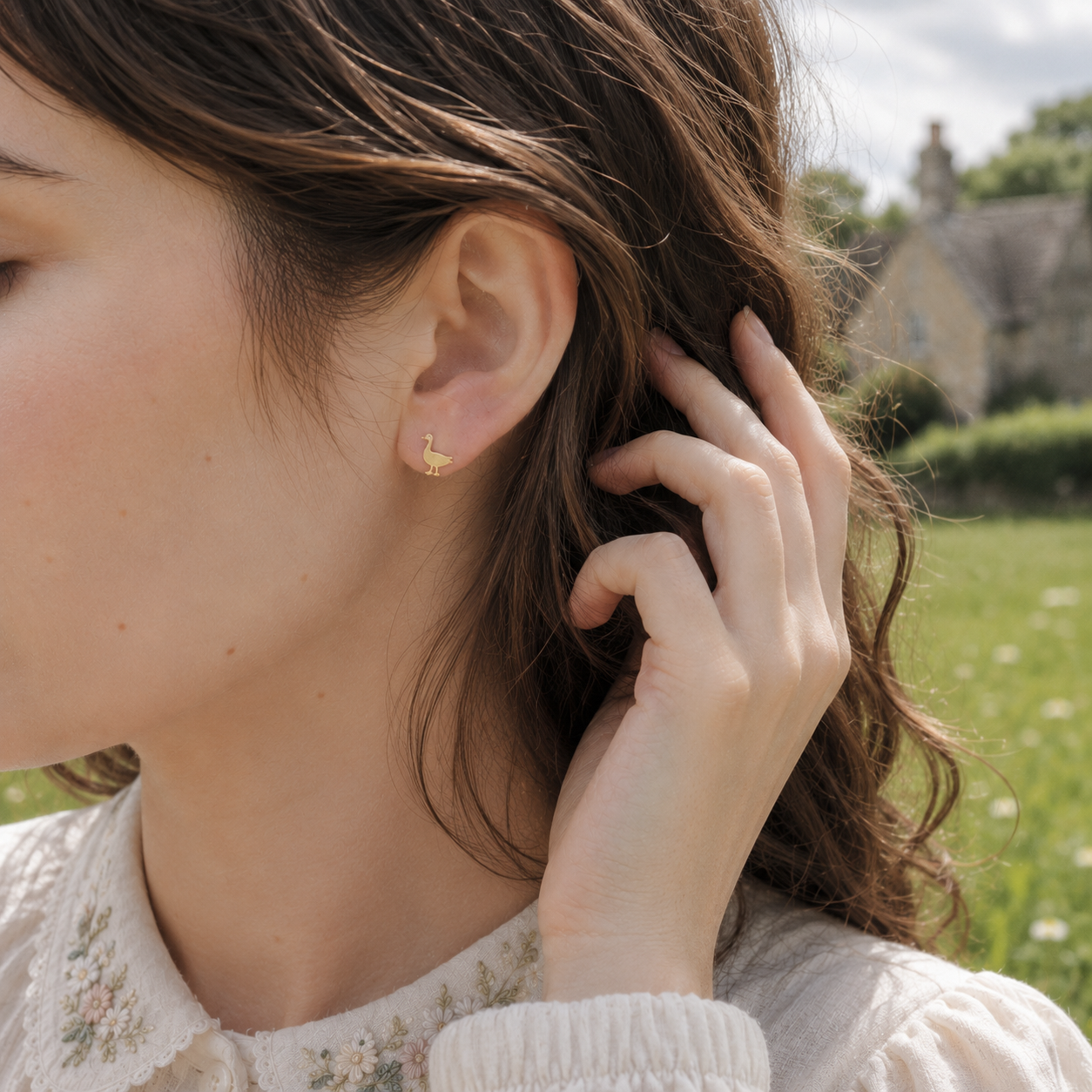 Mini Goose Earrings