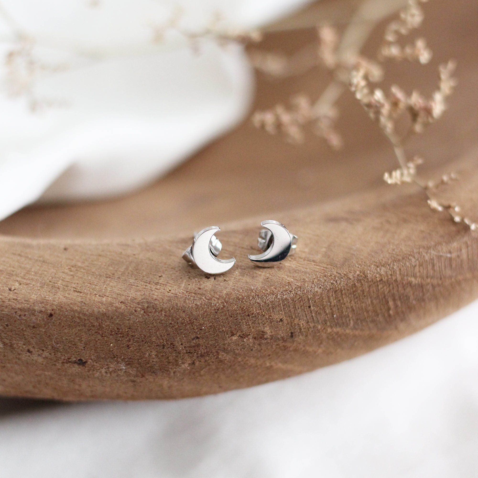 Mini Moon Earrings