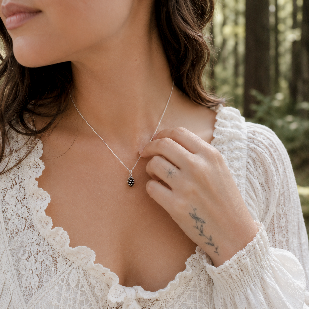 Mini Pine Cone Necklace