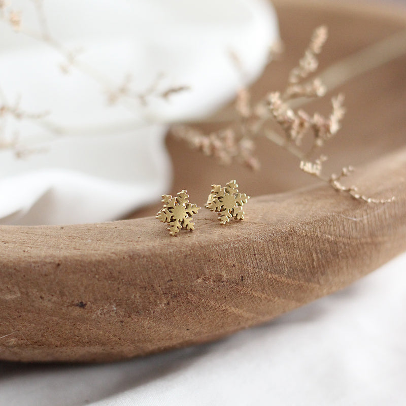 Mini Snowflake Earrings