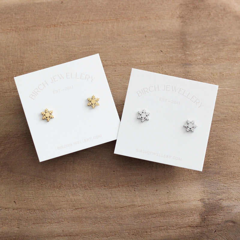 Mini Snowflake Earrings