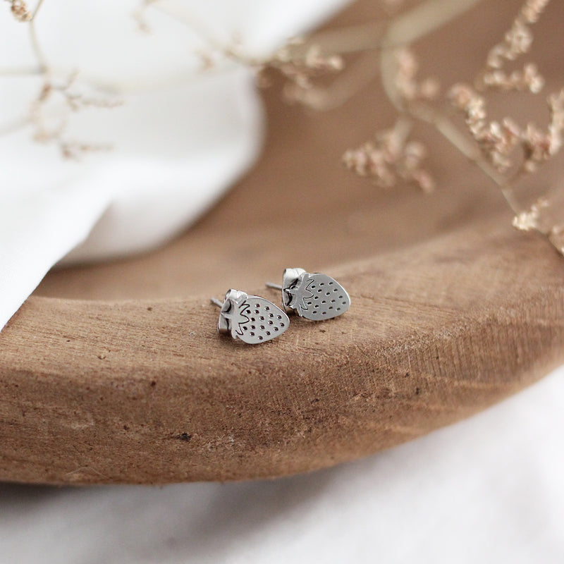 Mini Strawberry Earrings