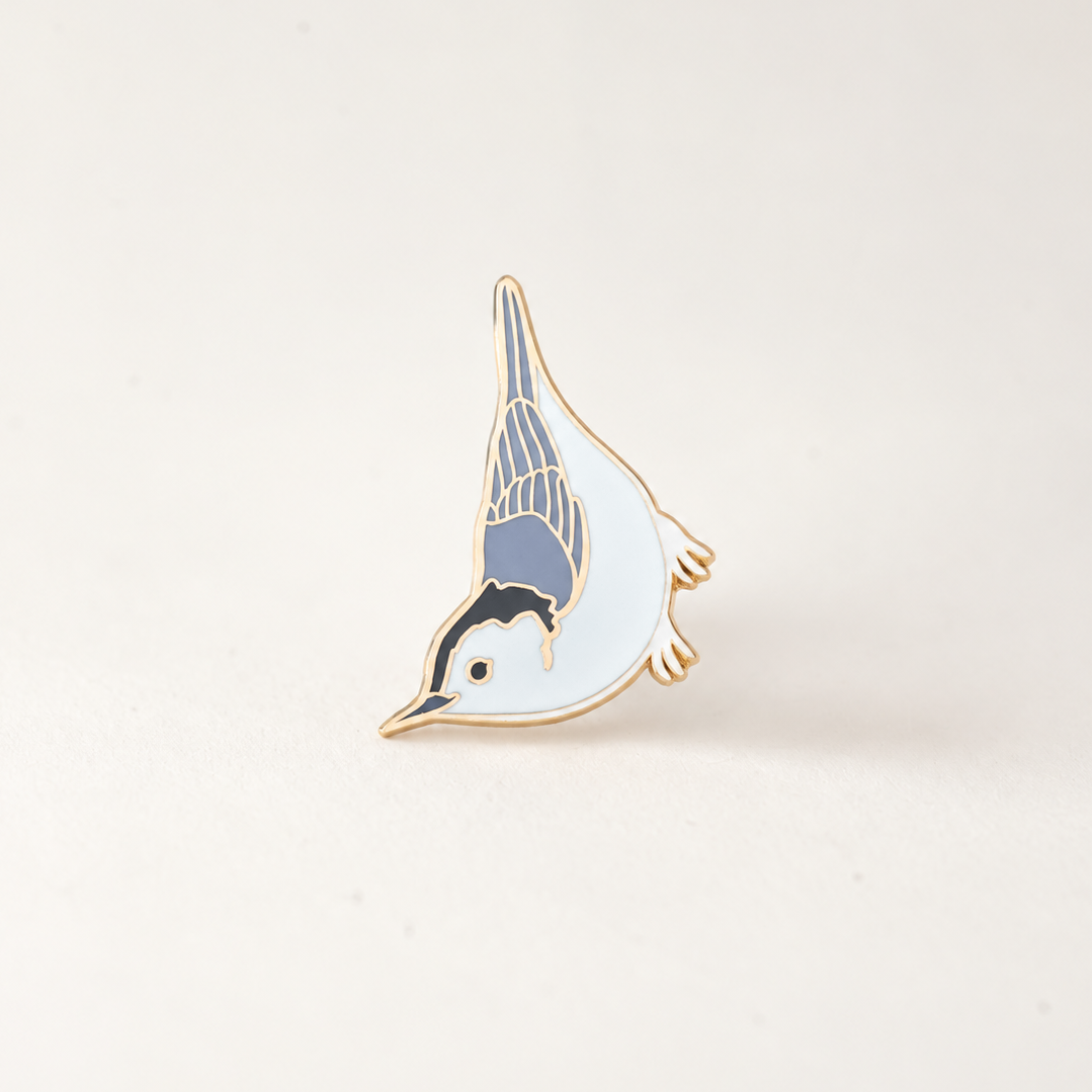 White-breasted Nuthatch Enamel Pin