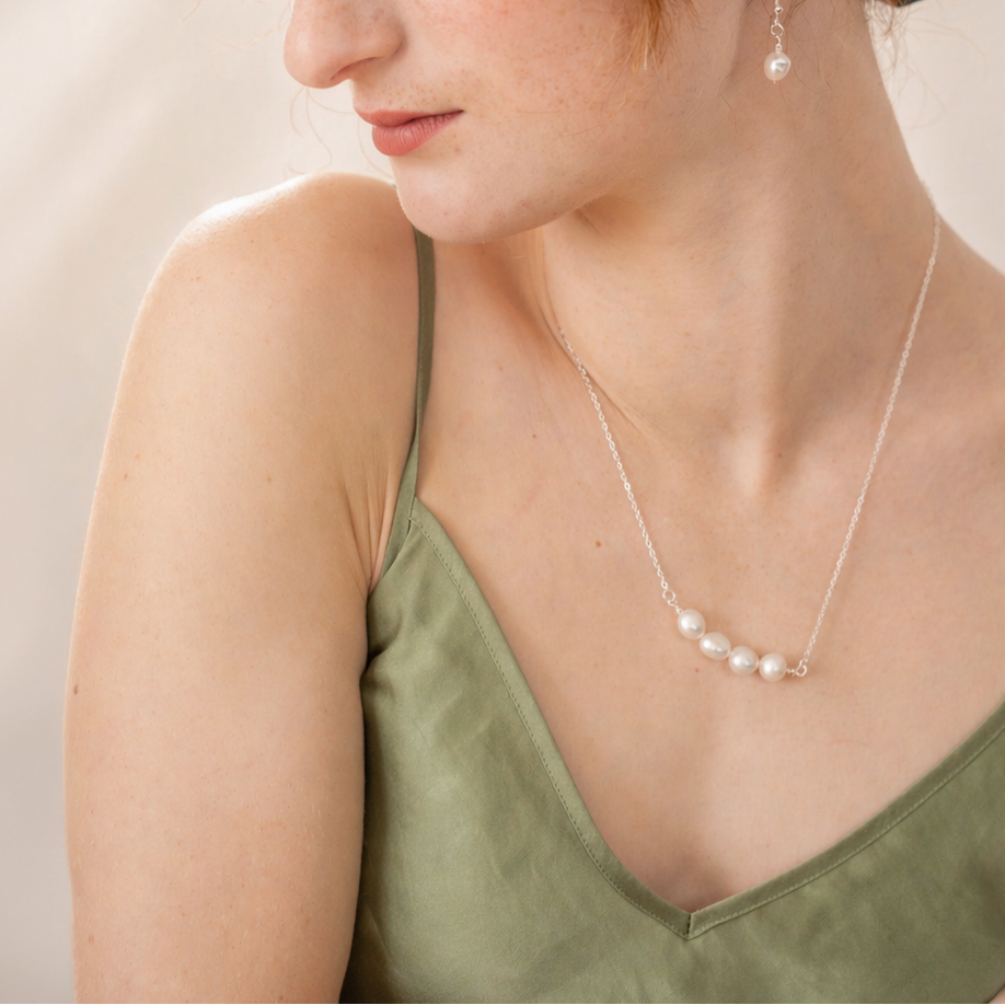 Organic Pearl Strand Necklace