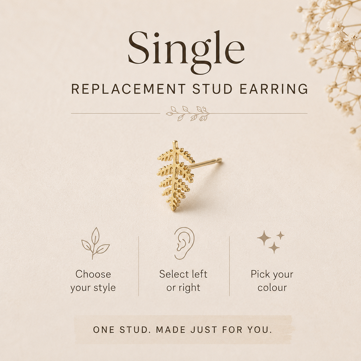 Stud Replacement Earring