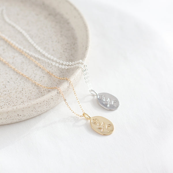 Rose Medallion Necklace