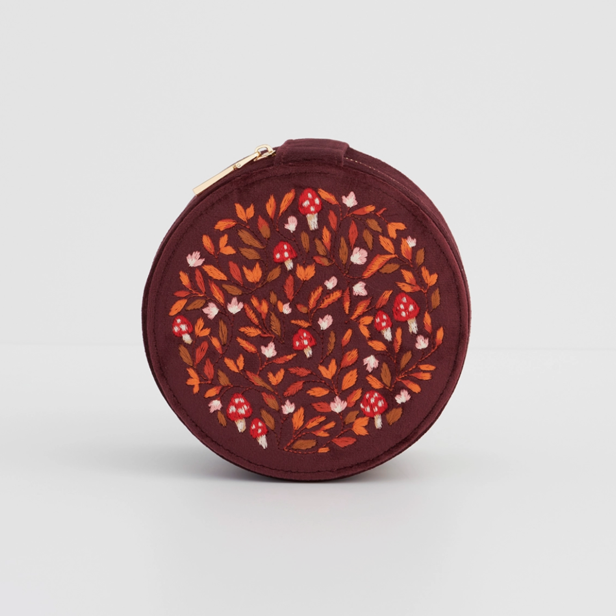 Mushroom Embroidered Jewellery Box