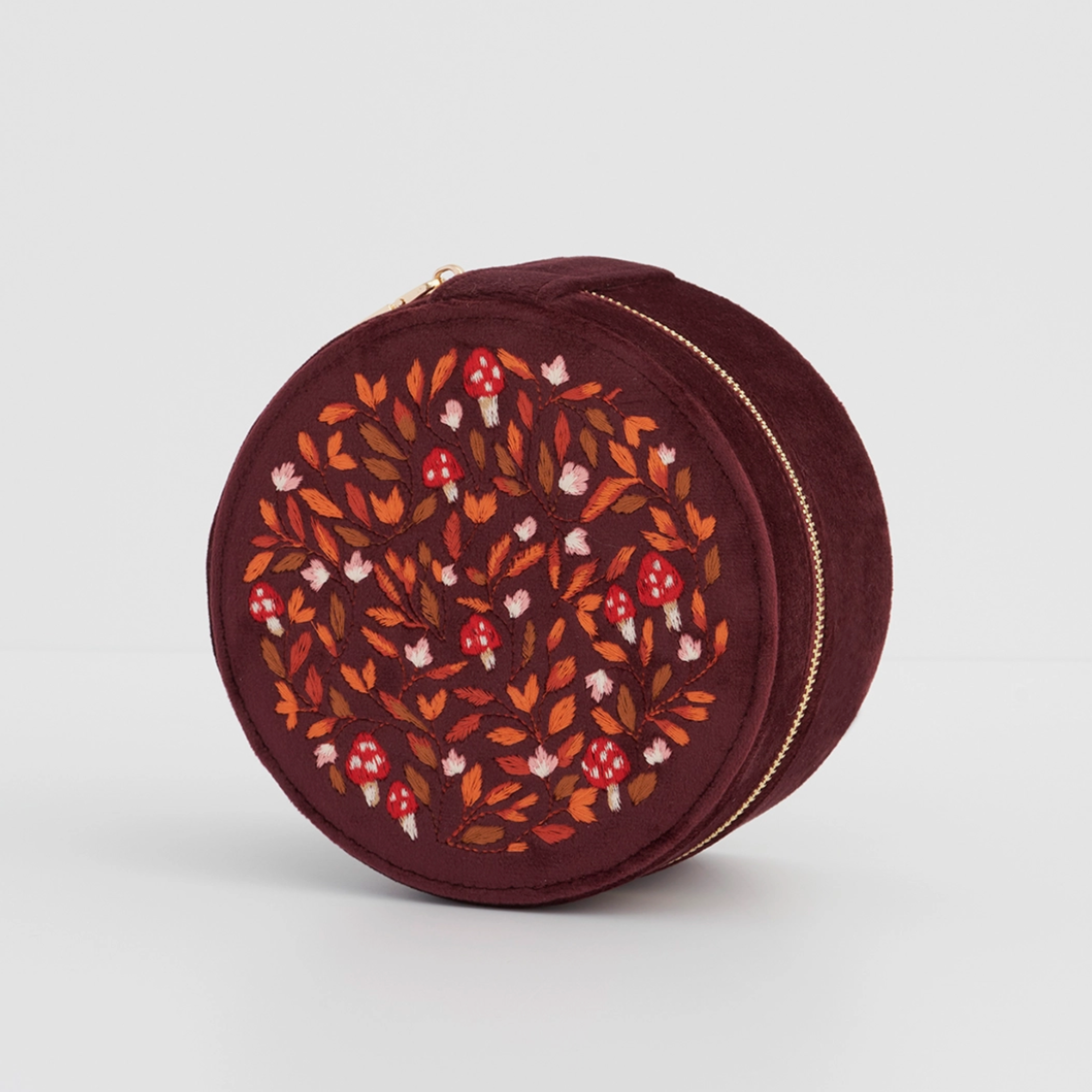 Mushroom Embroidered Jewellery Box