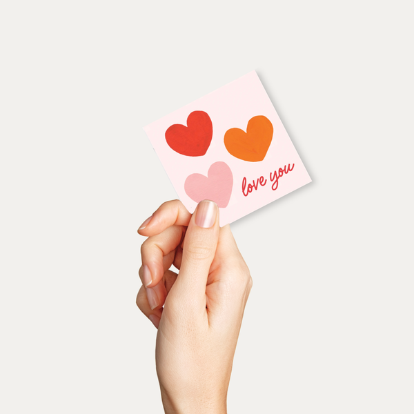 Love You Valentine's Day Mini Greeting Card