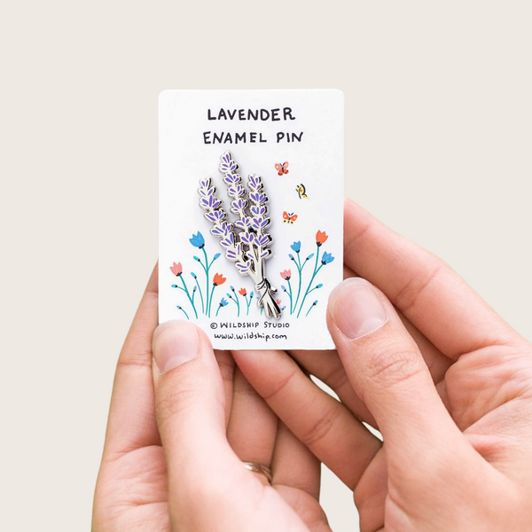 Lavender Enamel Pin
