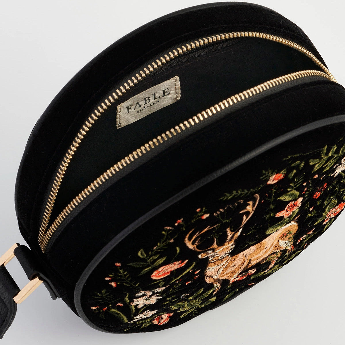 Stag Embroidered Purse | Fable England