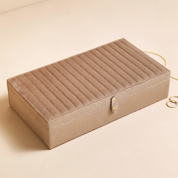 Quilted Velvet Jewellery Box