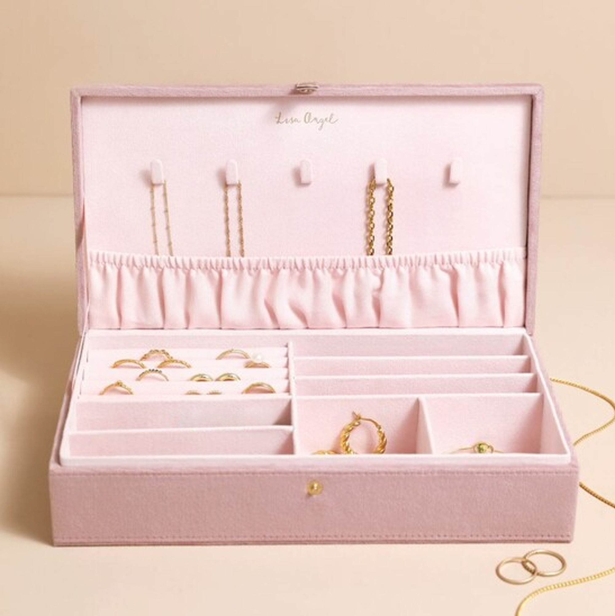 Quilted Velvet Jewellery Box