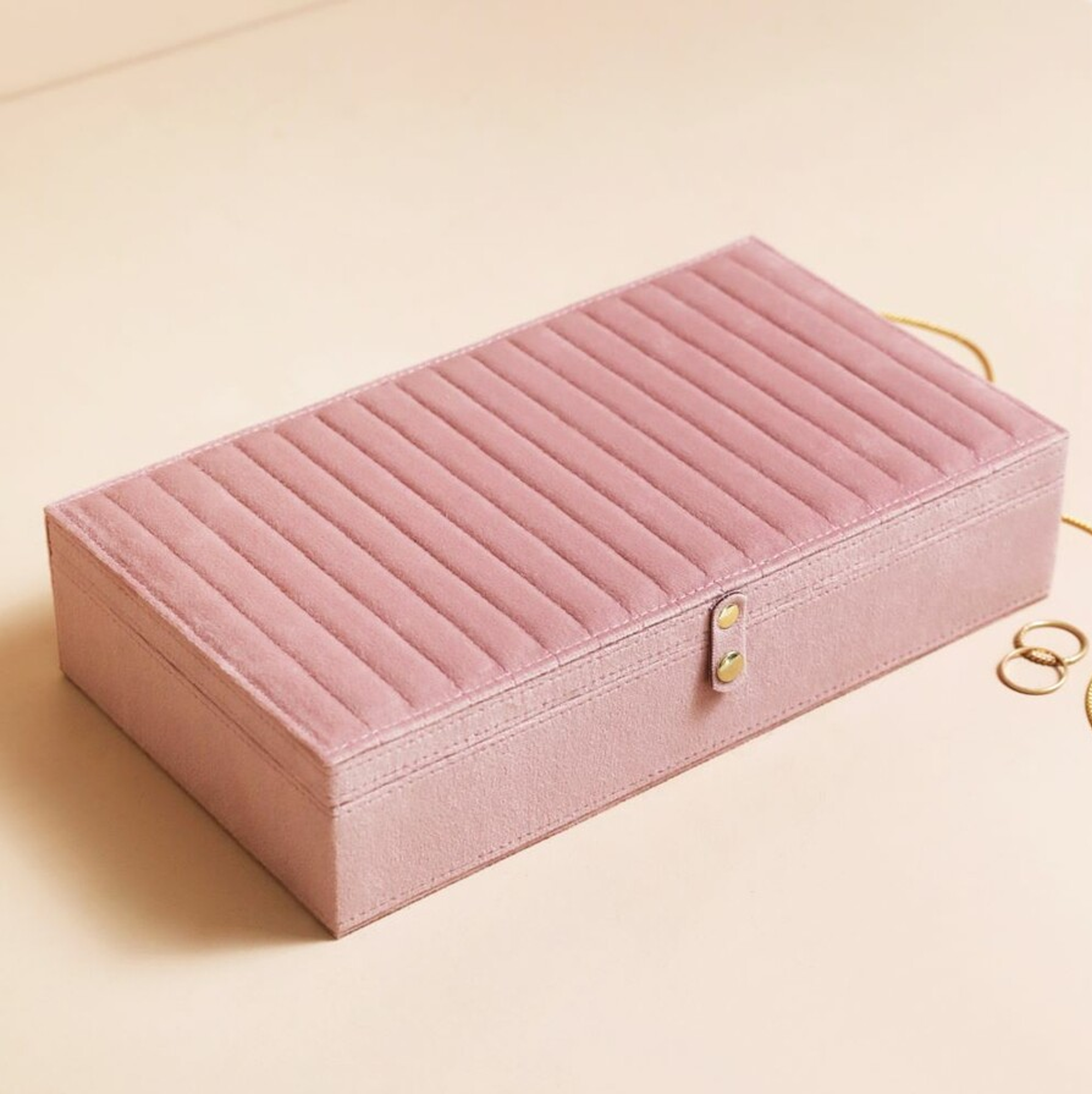 Quilted Velvet Jewellery Box
