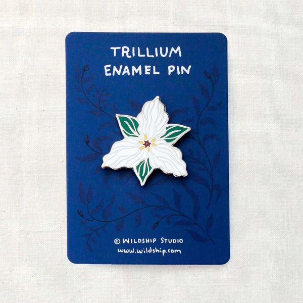 Trillium Enamel Pin