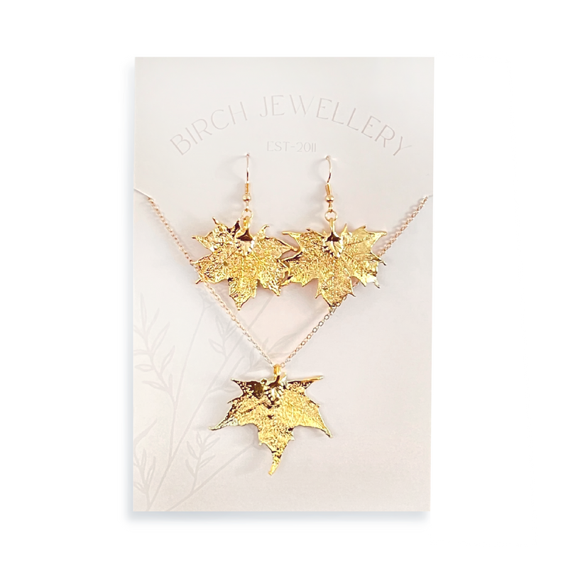 Gold Maple Leaf Gift Set