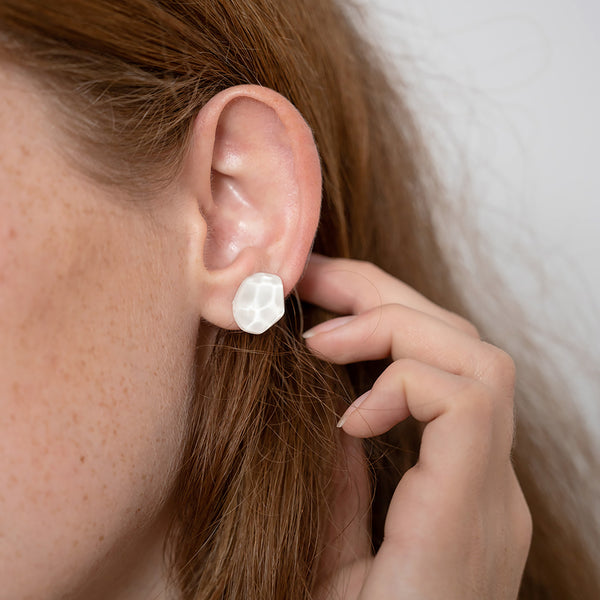 White Lakeside Earrings
