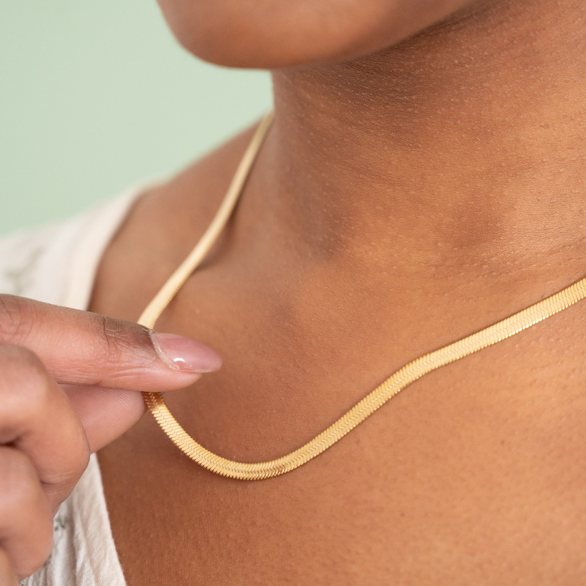 Herringbone Chain Necklace
