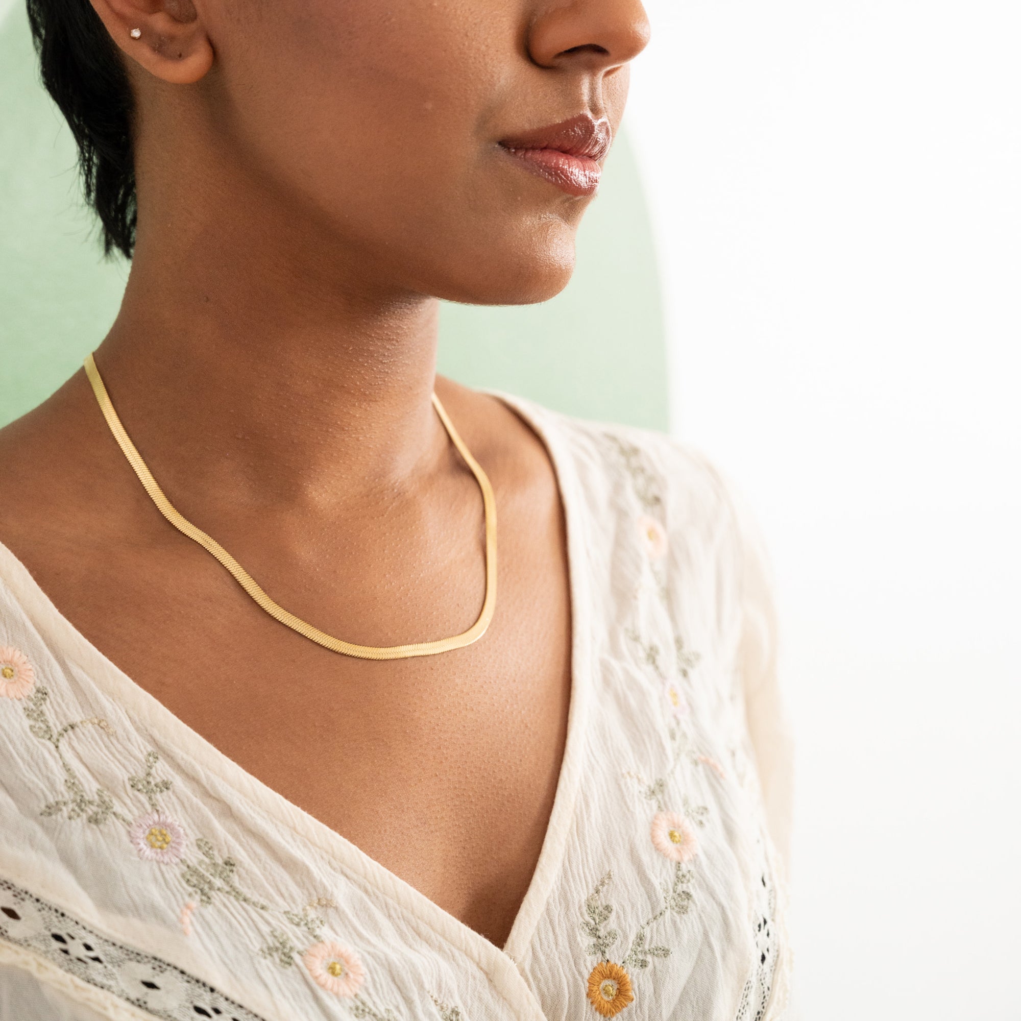 Herringbone Chain Necklace