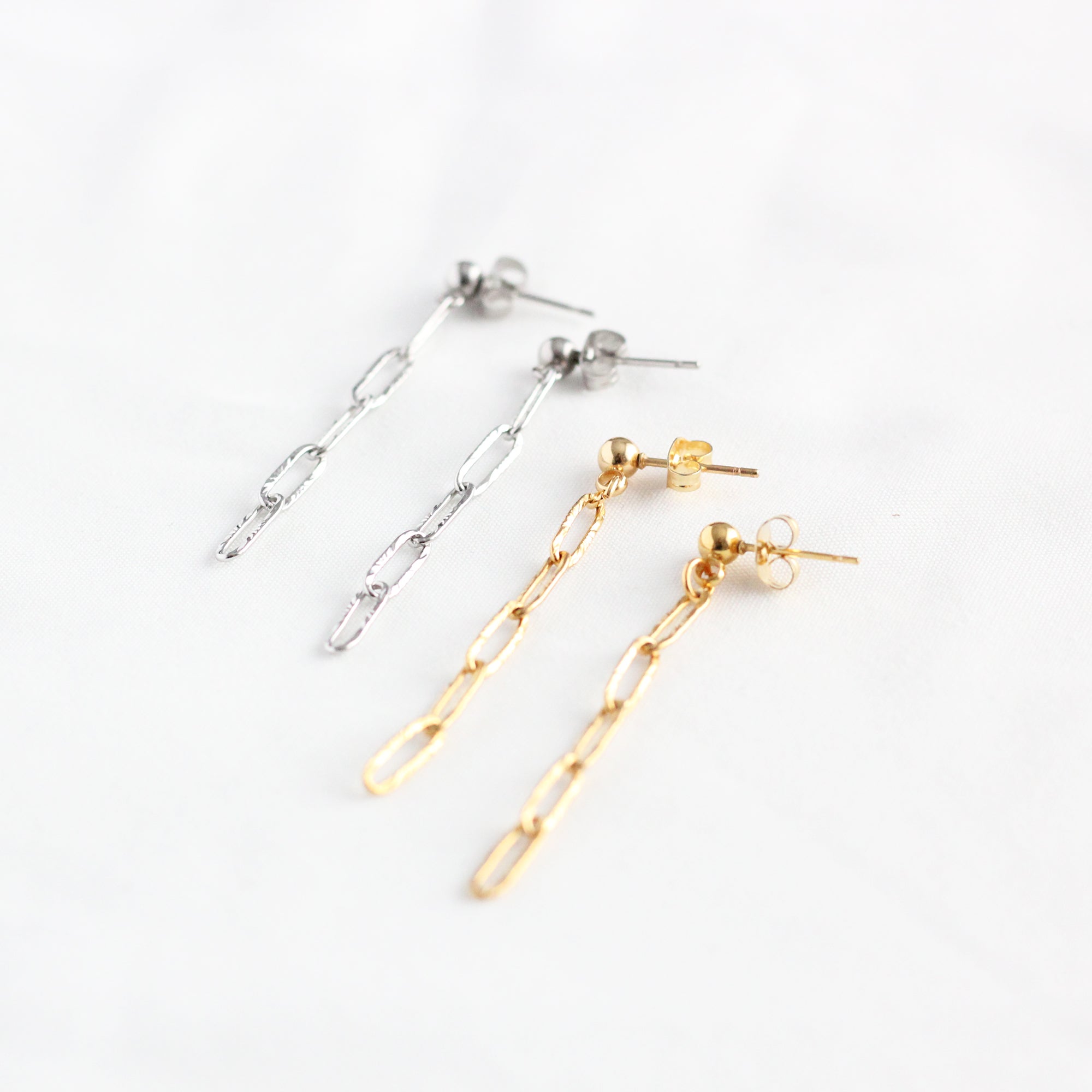Paperclip Chain Earrings