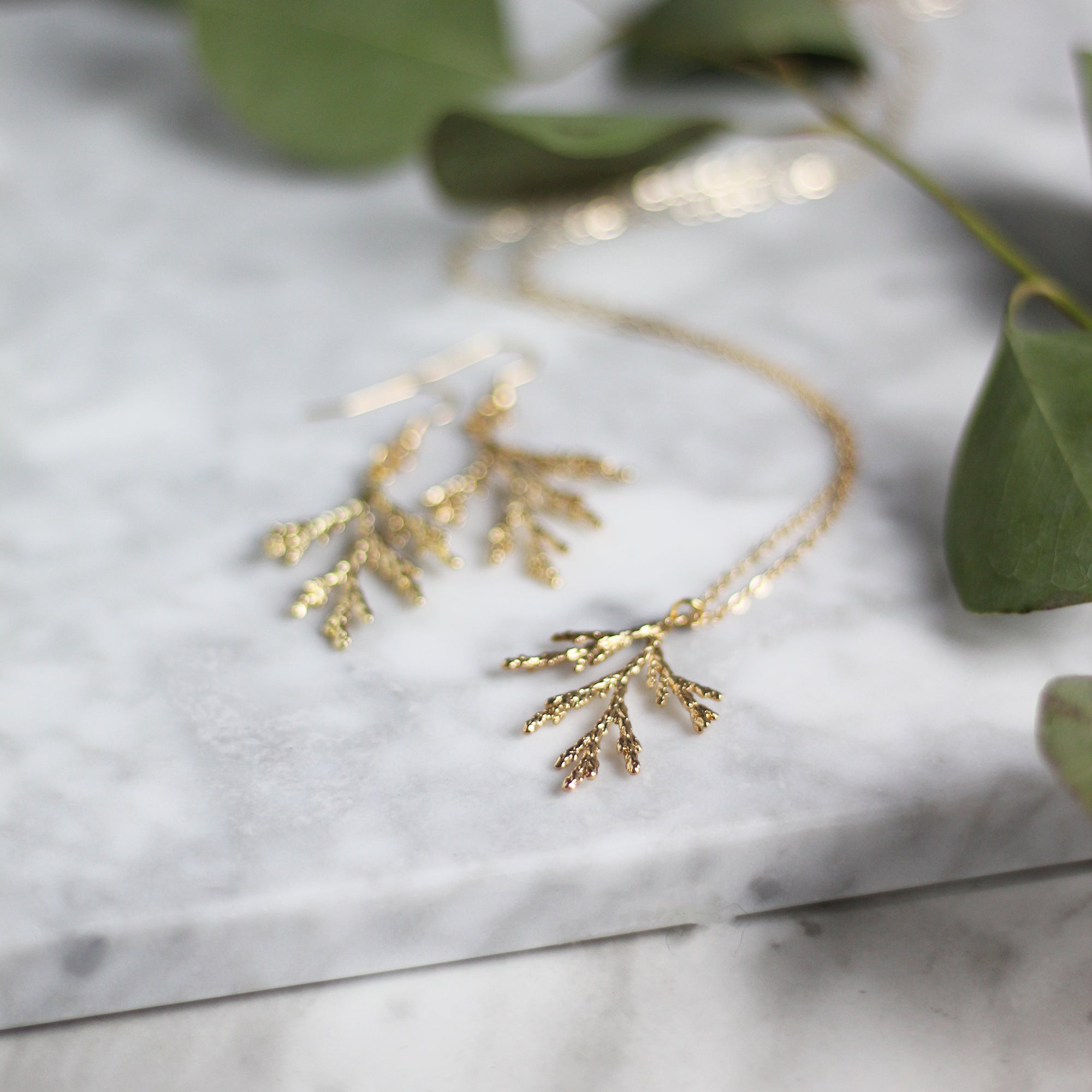 Gold Juniper Branch Gift Set