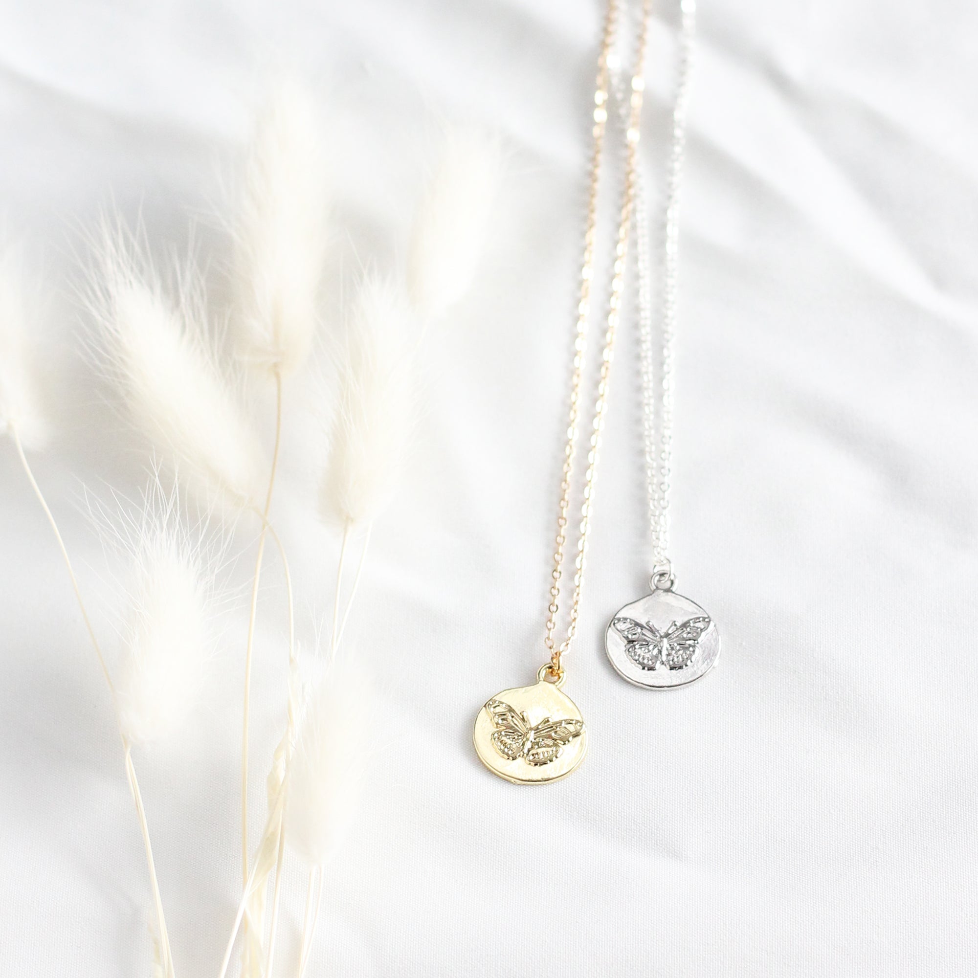 Butterfly Medallion Necklace