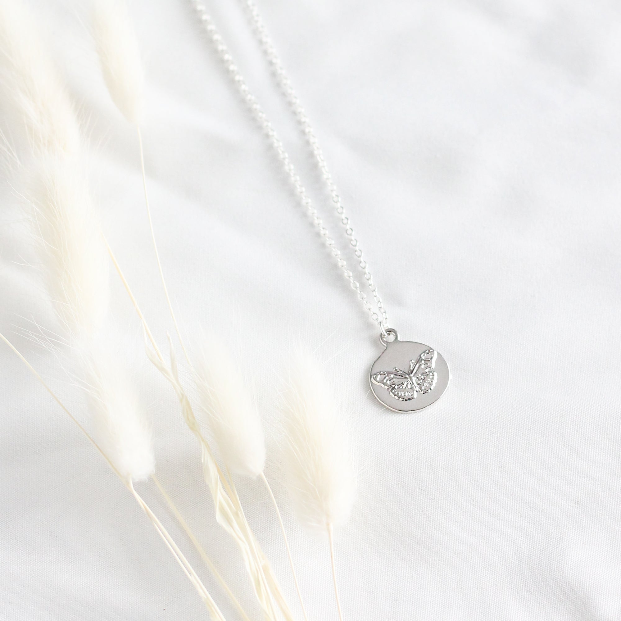 Butterfly Medallion Necklace