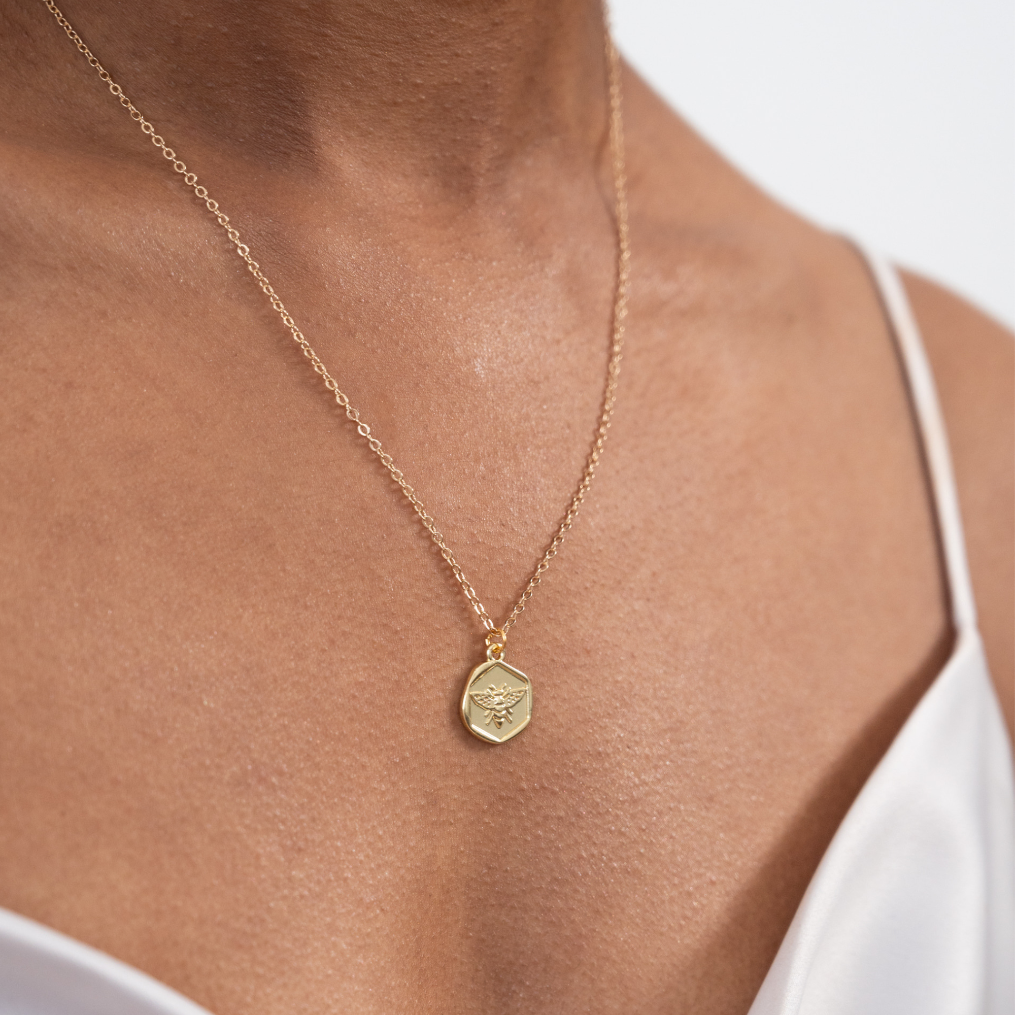 Bee Medallion Necklace