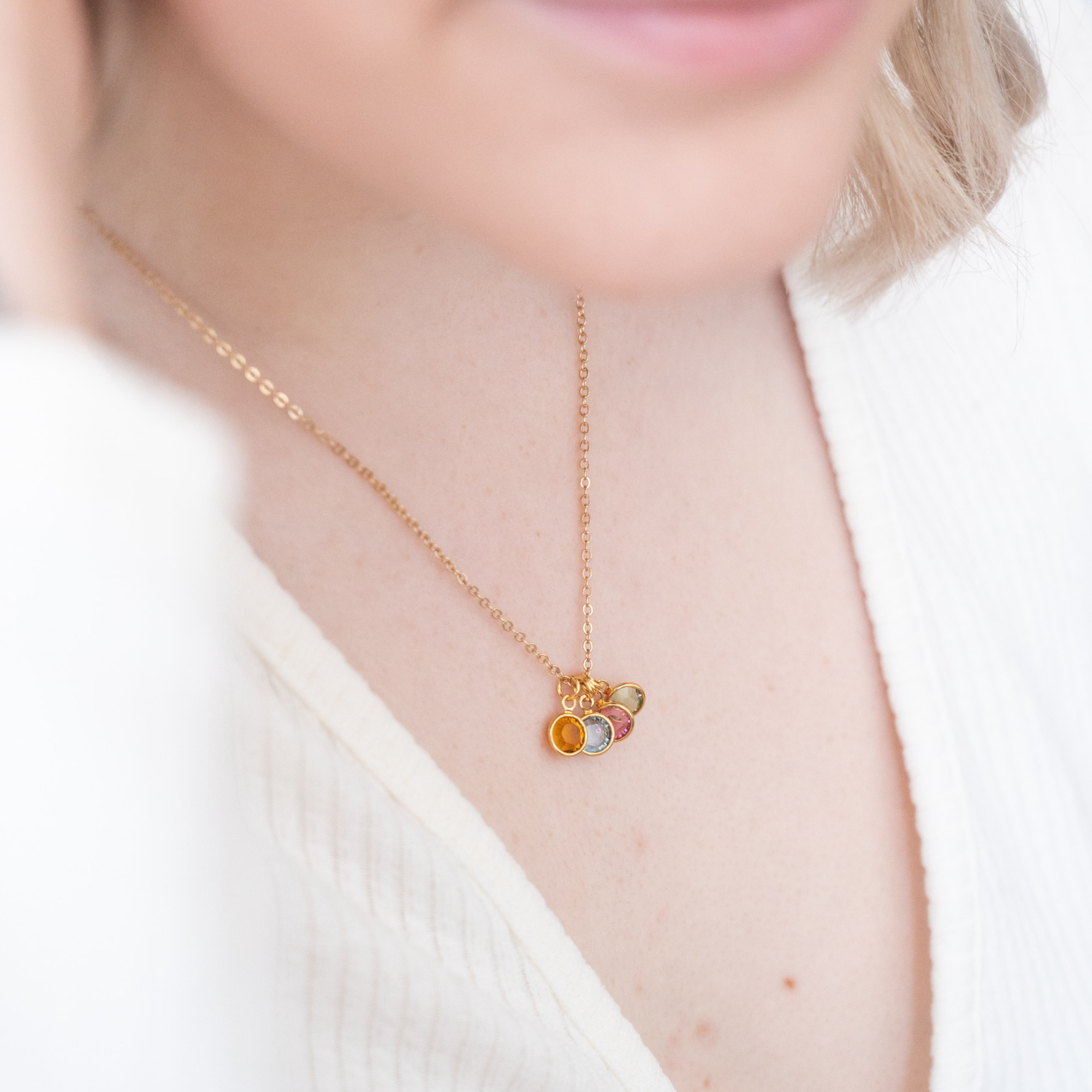 Family Birthstone Necklace