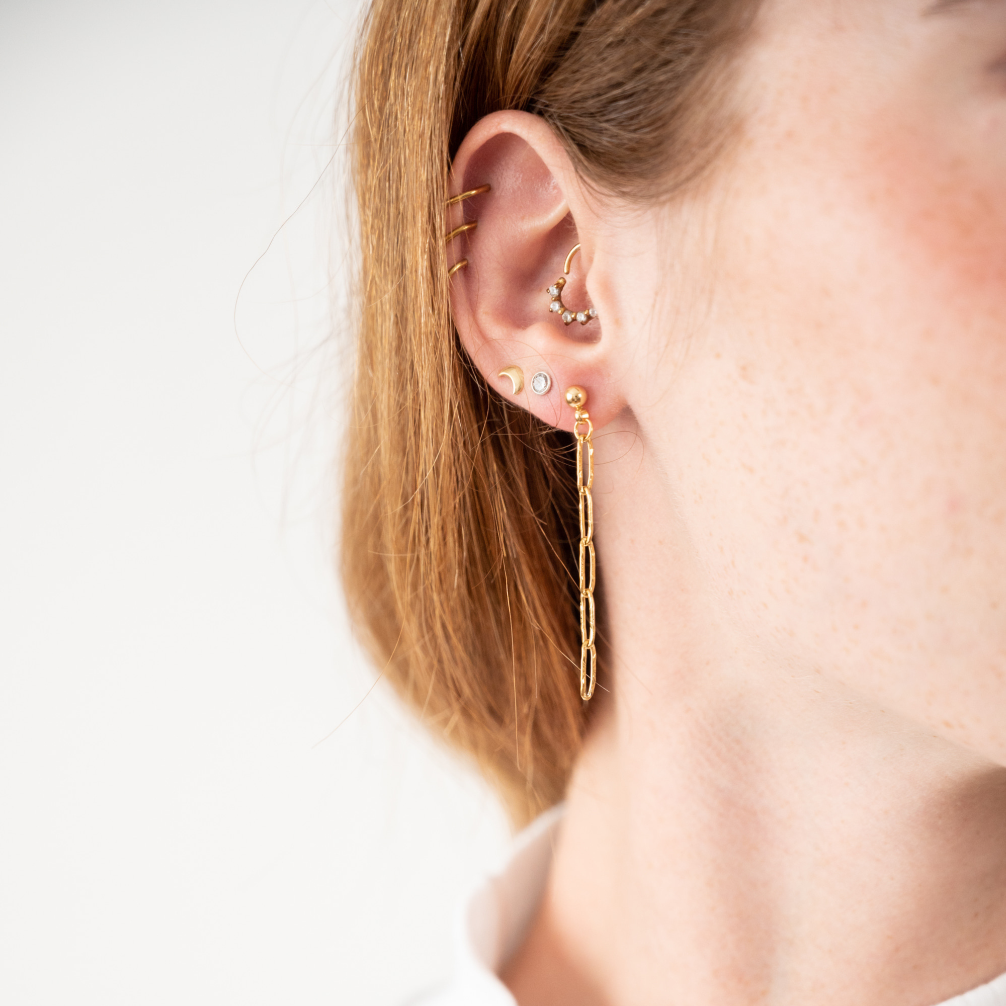Paperclip Chain Earrings