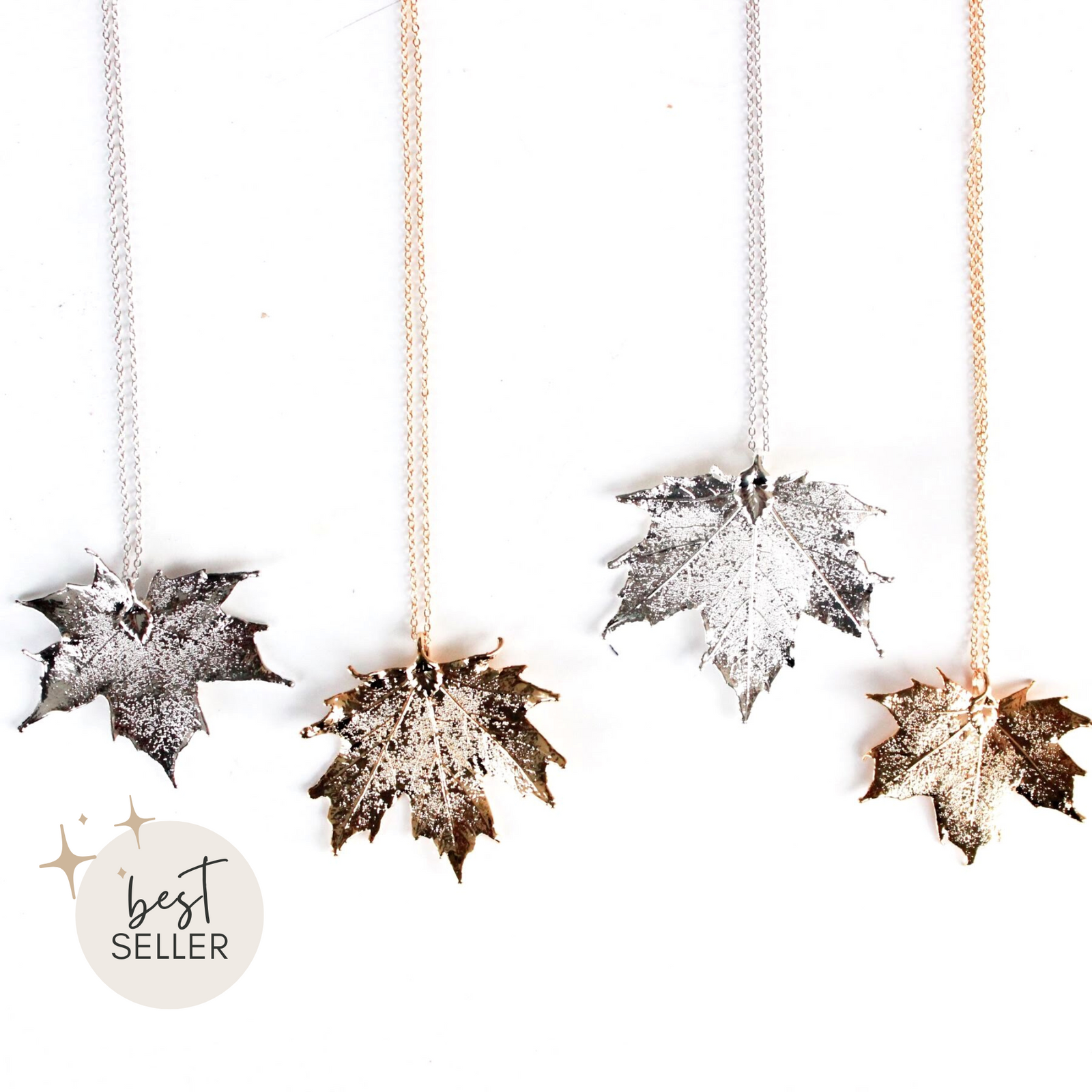 Gold maple leaf pendant discount
